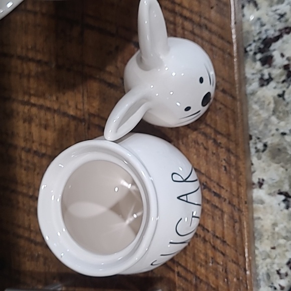 Rae Dunn White Bunny Sugar Jar - Picture 3 of 5